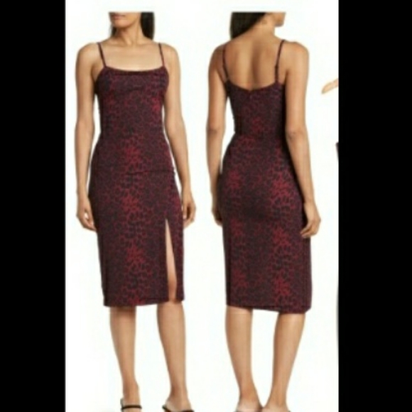open lace back dress Gene Dress - Leopard Print